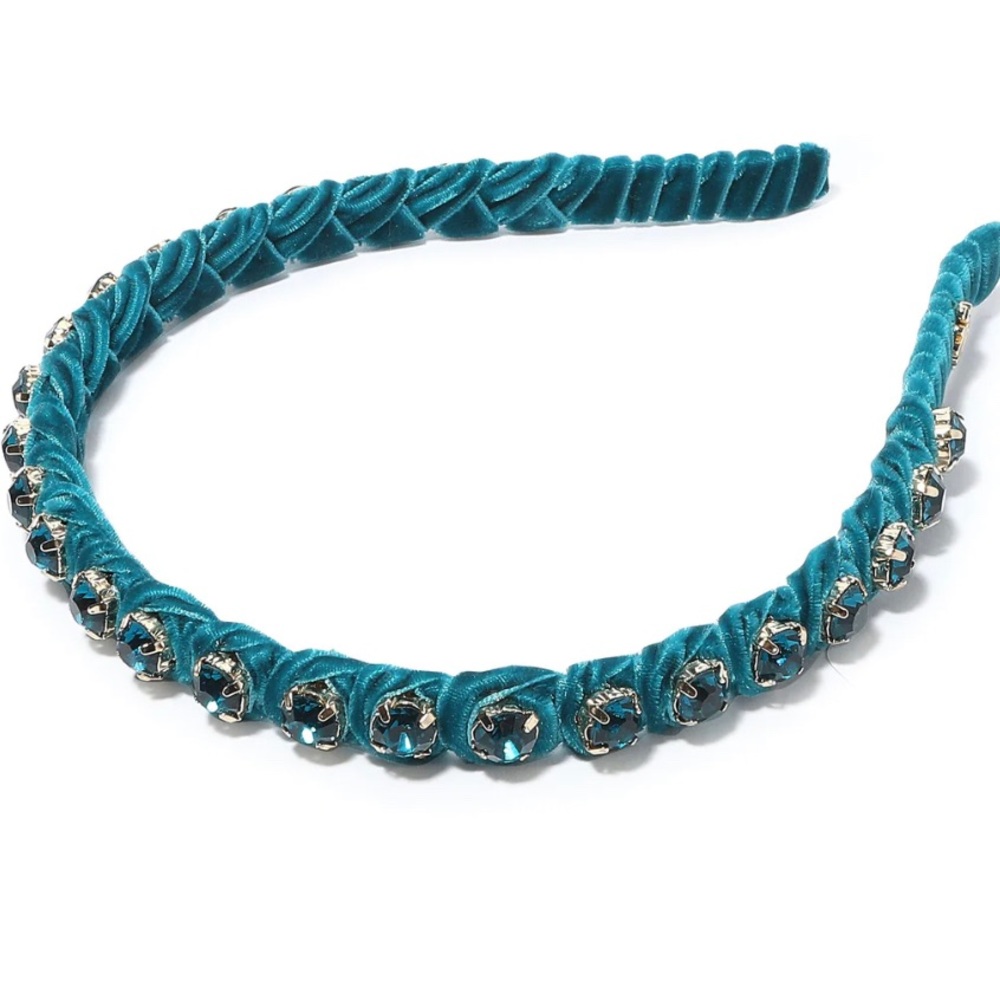 Lele Sadoughi rhinestone strand headband